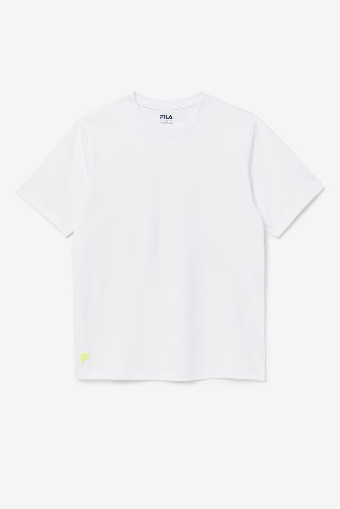 Fila T-Shirt Mens White Vinny - Ireland 20493-QLAO